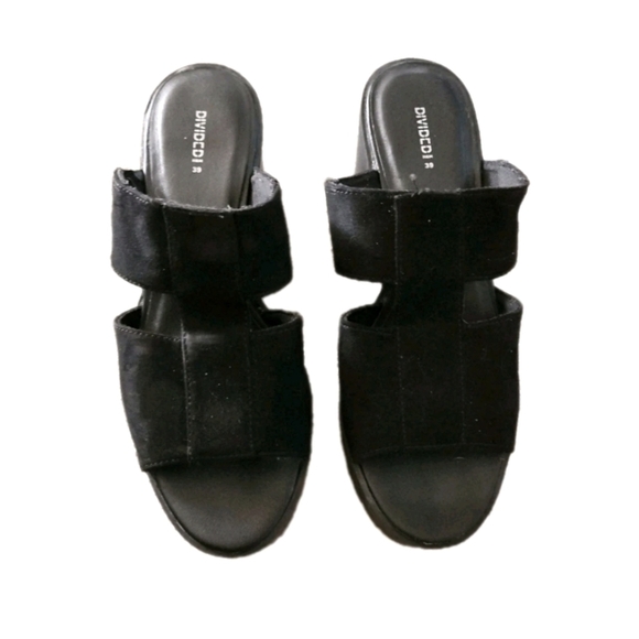 Divided Women’s Black Chunky Strappy Platform Trendy Block Heel Sandals 39 - Picture 12 of 12